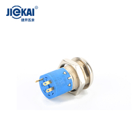 JK217 sakelar kunci elektronik logam campuran seng 19mm Model baru untuk mesin cuci 2 posisi sakelar tombol tekan