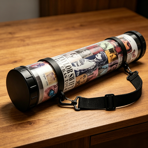 Tube de rangement portable en plastique transparent avec sangle d'épaule, anti-écrasement, pour tapis de jeu, tapis de souris et emballage de posters - Product Image 3