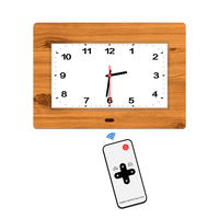Pro jam 7 "Alarm Analog, jam hari kalender Digital DST otomatis untuk lansia, alarm kustom, pengingat obat, kalender Digital DST, jam otomatis 7"