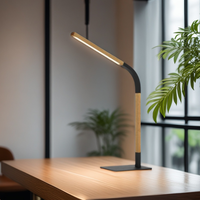 Lampe de bureau LED portable moderne Lampe de table d'étude simple avec décor de créativité réglable pour le bureau à domicile
