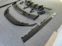 Pour la nouvelle Audi R8 kit carrosserie en fibre de carbone kit carrosserie lèvre avant jupe latérale diffuseur arrière aileron arrière pare-chocs avant évent