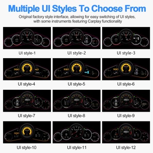 12.3" <b>Car</b> <b>Digital</b> Cluster LCD <b>Speedometer</b> Tachometer Ghost Screen <b>for</b> Porsche Cayenne 2011 2017 Auto Instrument Panel - Product Image 2