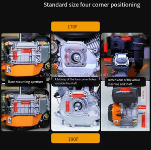 Moteur à essence monocylindre quatre temps haute puissance 170 190 pour micro-cultivateur - Product Image 6