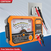 T6010 Analog Insulation Resistance Tester Megohmmeter Electrical Insulation Tester 500V AC Voltage Low Resistance Alarm