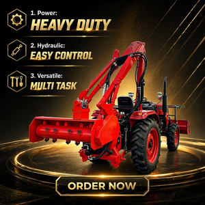 Coupe-haie latéral robuste monté sur tracteur, tondeuse rotative multifonctionnelle pour vergers, fermes et bordures routières - Product Image 1