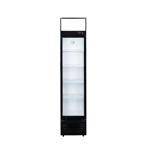 Top Quality 278l Display Freezer Glass Front Single Door Display Fridge Glass Door Refrigerator