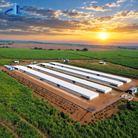 Bâtiment d'élevage préfabriqué en structure métallique pour projets agricoles