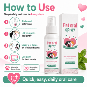 Spray buccal pour chiens et chats – Haleine fraîche et protection des gencives – Nettoyage des dents – Soin dentaire général pour chats et chiens - Product Image 6