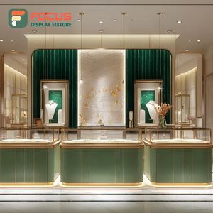 Mostrador de Exhibición de Joyería de Lujo Personalizado, Fabricante de Mostradores de Vidrio Templado para Centros Comerciales - Product Image 5