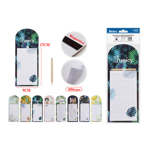 Serie Fresh Design di Peiyong, Blocco Note Magnetico Personalizzato per Shopping, 40 Fogli 17x9 CM, Blocchi per Appunti - Product Image 1