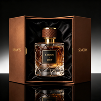Flacon de parfum vide de luxe en gros 50ml 100ml, flacon de parfum rechargeable personnalisé avec logo, emballage en verre pour parfum, coffret cadeau