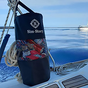 Sac de rangement polyvalent rond pliable, organisateur suspendu pour bateau, kayak, yacht, chambre à coucher, vert, bleu, kaki - Product Image 3