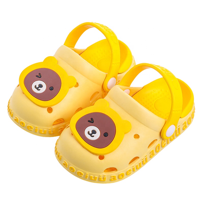 Детские сандалии ярких цветов Сращивание фруктов мультфильм супер легкие модные водонепроницаемые бесшумные спортивные тапочки EVA