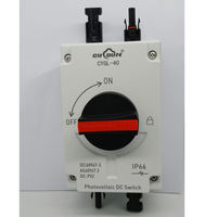 Interruptor Fotovoltaico de CC CE CYGL 40, Interruptor Aislador Solar Impermeable IP66, Desconectador de CC de 1200 V para Generación de Energía Solar
