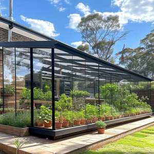 Kits de véranda en aluminium bon marché nouveau design moderne verre trempé laminé maison autoportante jardin d'hiver pignon véranda aménagée - Product Image 3