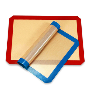 100% Usine logo personnalisé réutilisable en silicone <span class=keywords><strong>pâtisserie</strong></span> et tapis de cuisson à <span class=keywords><strong>haute</strong></span> température - Product Image 4
