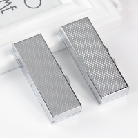 Boîte à pilules portable rectangulaire en métal électroplaqué à six compartiments, fabriquée par le fabricant, pour bonbons et médicaments d'une semaine