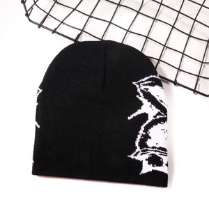 Berretto con Logo personalizzato con Design creativo cappello a maglia con elementi visivi Y2K Beanie stampa cappelli invernali <span class=keywords><strong>per</strong></span> giovani - Product Image 5