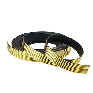 Bandas de borde de PVC trenzadas de metal para muebles de estilo industrial Steampunk sin óxido con textura industrial - Product Image 2