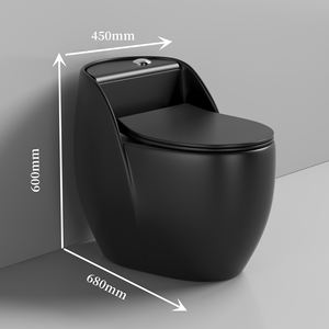 Weiß Gute Qualität Porzellan Sanitär keramik Badezimmer Wassers chrank Siphonic Boden montierte einteilige Keramik toiletten - Product Image 5