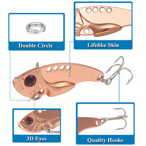 Señuelo Metálico Sumergible Luya Vib11G/5.5Cm de Largo Alcance, Señuelo Duro para Pesca en Agua Dulce/Mar, Señuelo Artificial para Lubina y Marlín - Product Image 4