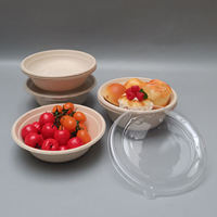 Conteneur alimentaire biodégradable en bagasse de canne à sucre, boîte à lunch en pulpe pour emporter, emballage compostable écologique