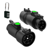 Adaptateur de prise EV GBT vers Type 2, 3 phases 22 kW, 1 phase 7 kW, pour voitures Type 2, en promotion