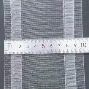 Ruban plissé et passe-tringles en nylon blanc avec poches à crochets en maille, longueur 100 m, pour la confection de rideaux - Product Image 5