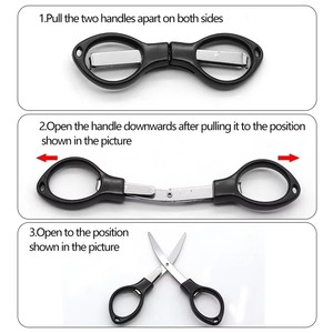 Mini ciseaux pliants en acier inoxydable, coupeur portable multi-usages pour l'artisanat et les voyages - Product Image 6