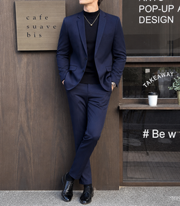 Completo da Uomo di Alta Qualità, Elegante per Cerimonie e Matrimoni, Vestibilità Slim, 3 Pezzi: Blazer Monopetto, Pantaloni e Gilet, Professionale - Product Image 3