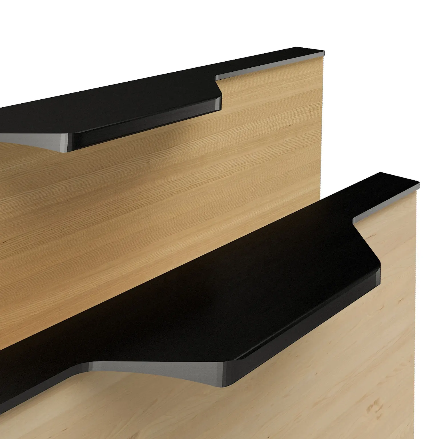 Radfix Aluminum Anodized Furniture Aluminum Wardrobe Handles Cabinet Door Aluminium Profile Long Edge Pull Handles