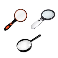 Handheld Magnifying Glasses With Light LED Illuminated Magnifier With 3X 45X High Magnification for Elderly Reading