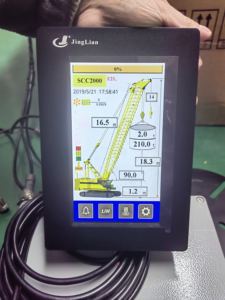 टच स्क्रीन फुली सेंसर के साथ JL-5000 सुरक्षित लोड पल संकेतक के साथ क्रॉलर क्रेन के लिए पवन गति का पता - Product Image 1