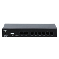 Synway UC200-60 VoIP IP PBX, 300 Extensiones SIP, 60 Llamadas Simultáneas, 4FXO+2FXS, Sistema de Voz Unificado con Doble Línea 10/100M NAT