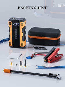 Стартер для автомобильного аккумулятора 600a Портативный 6000 мАч автомобильный пневматический насос аварийный бустер с соединяющим кабелем - Product Image 6