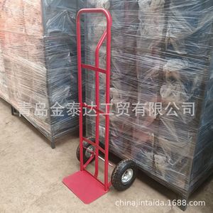 Portable Two Wheeled Handcart Steel Red Industrial <b>Tool</b> <b>Cart</b> 1310x550x460 Ht1805 Simple <b>Cart</b> - Product Image 3