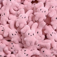 Porte-clés Lapin Rose en Peluche de 15 cm, Jouet Kawaii, Mini Poupée en Peluche, Animal en Peluche Doux pour Machine à Pinces, Rembourré en Coton PP, Souvenir