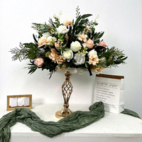 Boules de fleurs artificielles en hydrangea violet et rose faites à la main DKB, centres de table pour mariage, 50 cm, boule de fleurs artificielle