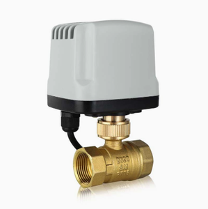 Vannes à boisseau sphérique électriques miniatures en laiton 2 voies, étanches et résistantes aux hautes températures, DN20-DN57, pour climatisation centrale, OEM Carp Journey Factory - Product Image 1