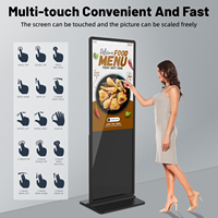 Tótem de Señalización Digital con Pantalla LCD de 43 Pulgadas, Señalización Digital Comercial Personalizada para Publicidad