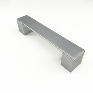 CHINA FOSHAN Kosin Factory MLP42 Furniture Hardware Kitchen Cabinet Brushed Satin <strong>Square</strong> Pull Handles - Product Image 3