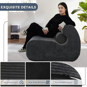 Ergonomic Modular Sofa Chair Corduroy Sectional Sofa Anti-Slip B2B Bulk Factory Direct Supply - Product Image 2