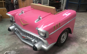 ホームレストランの装飾クラシックな車の形をしたソファレストランブースシーティングバーカーダイナーブース - Product Image 2