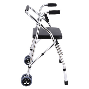 รถช่วยเดินแบบมีที่นั่งและล้อสำหรับผู้สูงอายุ โครงอะลูมิเนียมอัลลอย - Product Image 1