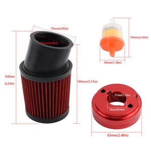 Luftfilter adapter Vergaser Rot Für Predator GX160 CT200U 196cc 212cc Go Kart 6,5 PS Honda - Product Image 5