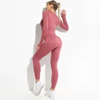 Ensemble Sportif Femme 4 Pièces : Survêtement, Vêtements de Fitness, Yoga, Taille Haute, Sans Couture
