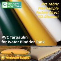 Bâche en PVC stratifié haute résistance, imperméable, souple et gonflable pour réservoirs de stockage d'eau liquide
