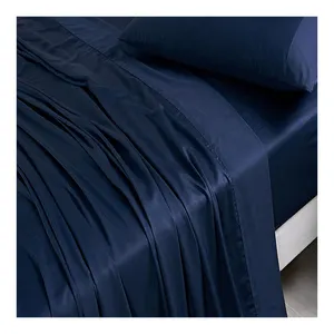 Wholesale Luxury Custom Oeko Tex Eucalyptus Lyocell Bedsheets Bed Sheets Bedding Sets