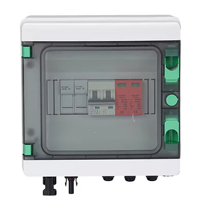 Dc500v 1 trong 1out năng lượng mặt trời hệ thống quang điện 1 chuỗi năng lượng mặt trời PV Combiner Box ABS + PC JUNCTION hộp phân phối - Product Image 1