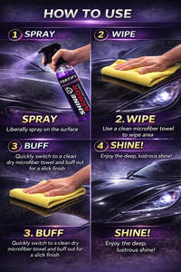 Revestimiento Cerámico para Autos en Aerosol de 250 ml - Lavado sin Agua, Protección Hidrofóbica, Resistencia a los Arañazos, Acabado con Brillo Espejo para Autos Nuevos y Usados - Product Image 4